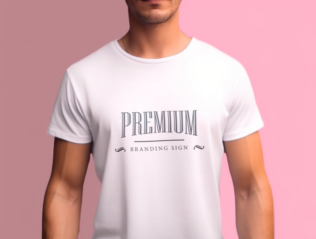 Editable tshirt mockup PSD template Ai generated