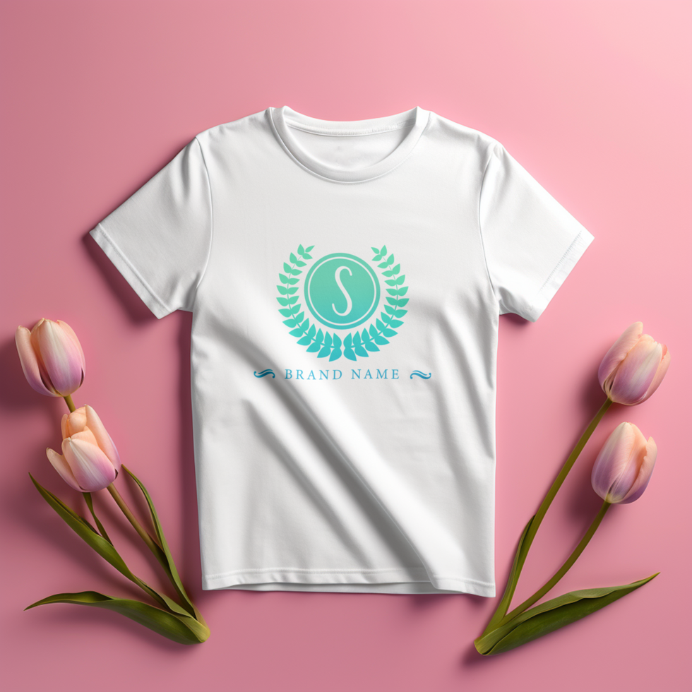 Editable tshirt mockup PSD template Ai generated