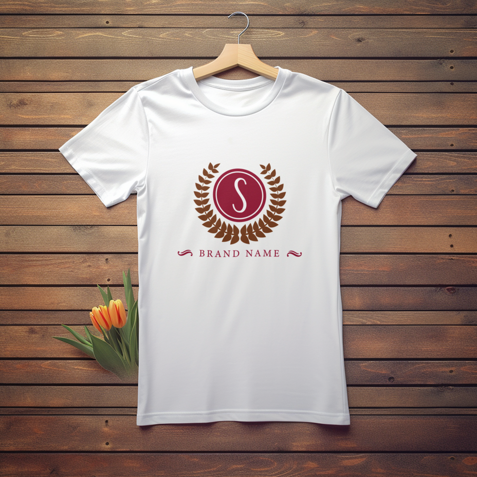 Editable tshirt mockup PSD template Ai generated