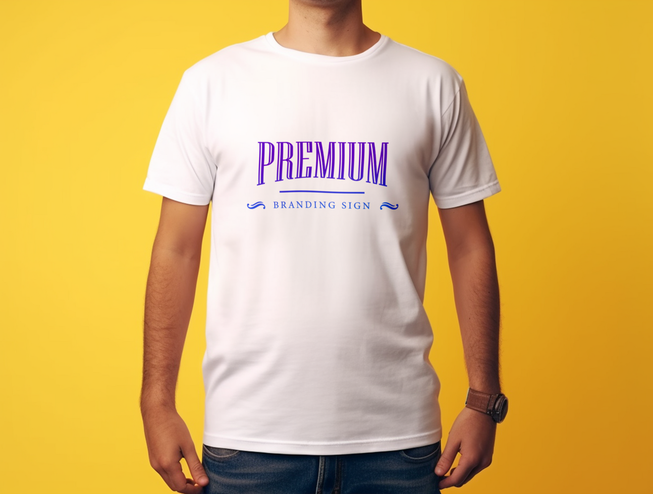 Editable tshirt mockup PSD template Ai generated