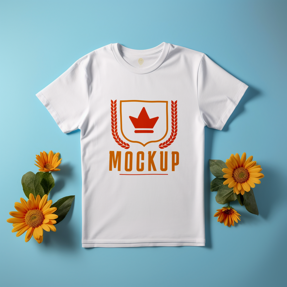 Editable tshirt mockup PSD template Ai generated
