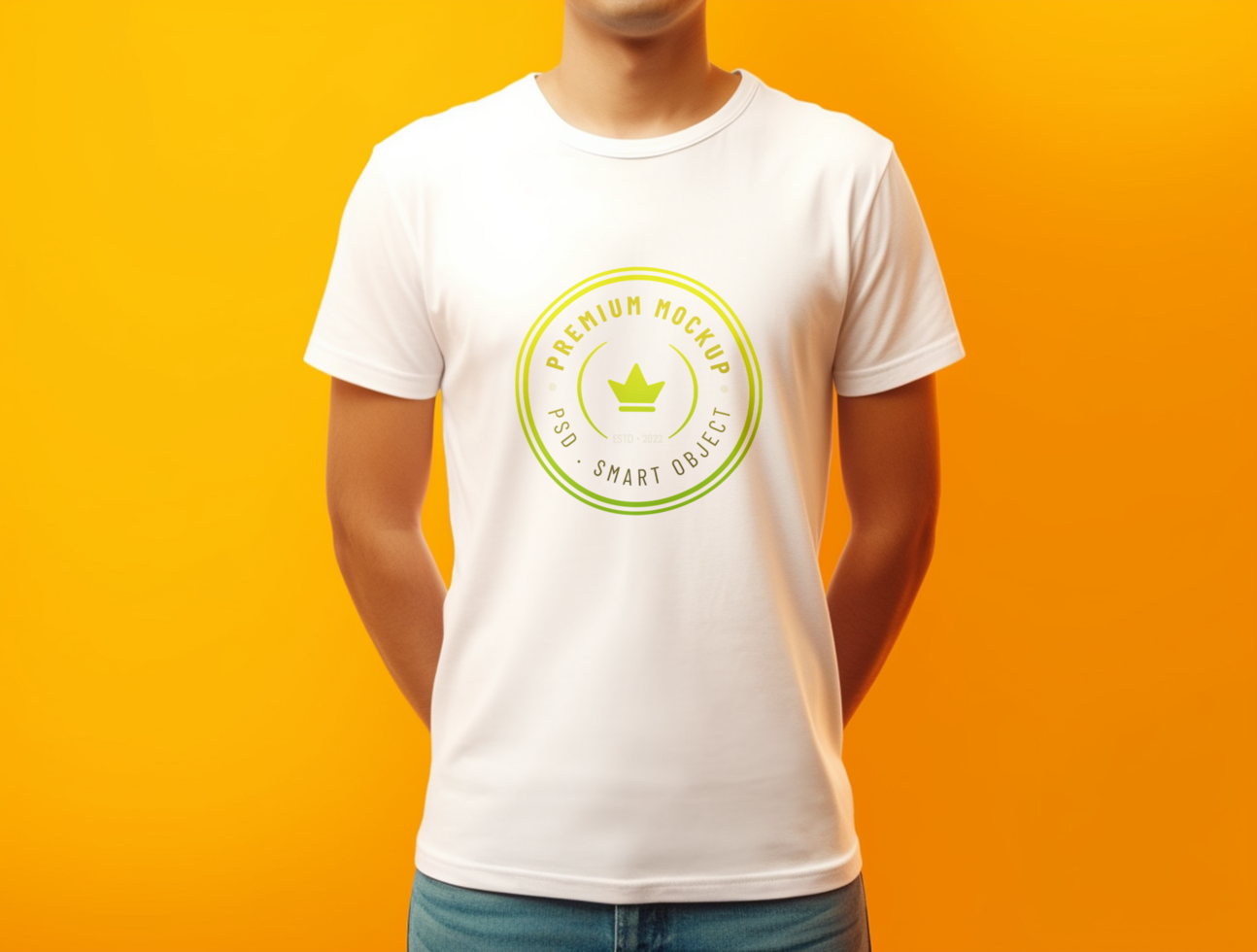 Editable tshirt mockup PSD template Ai generated