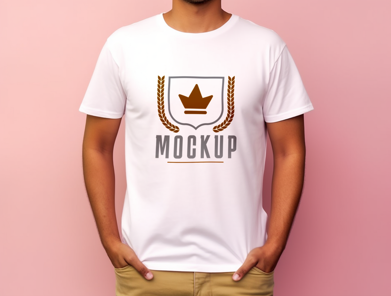 Editable tshirt mockup PSD template Ai generated