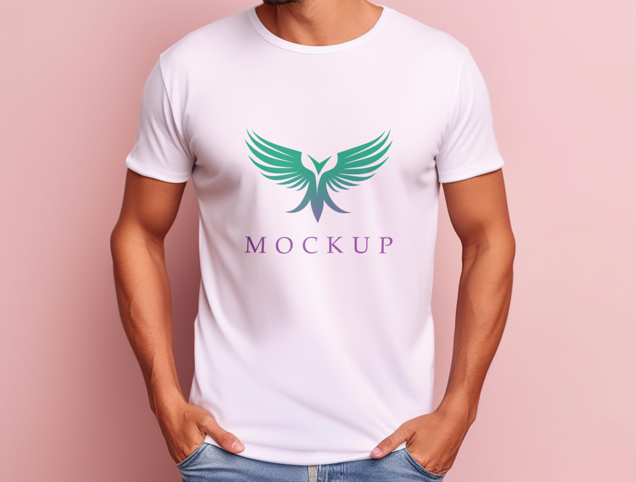 Editable tshirt mockup PSD template Ai generated