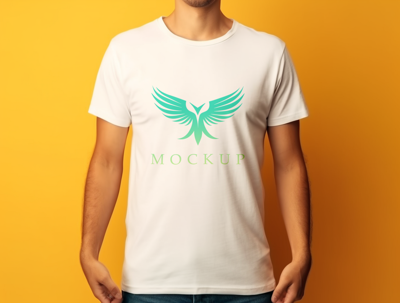 Editable tshirt mockup PSD template Ai generated