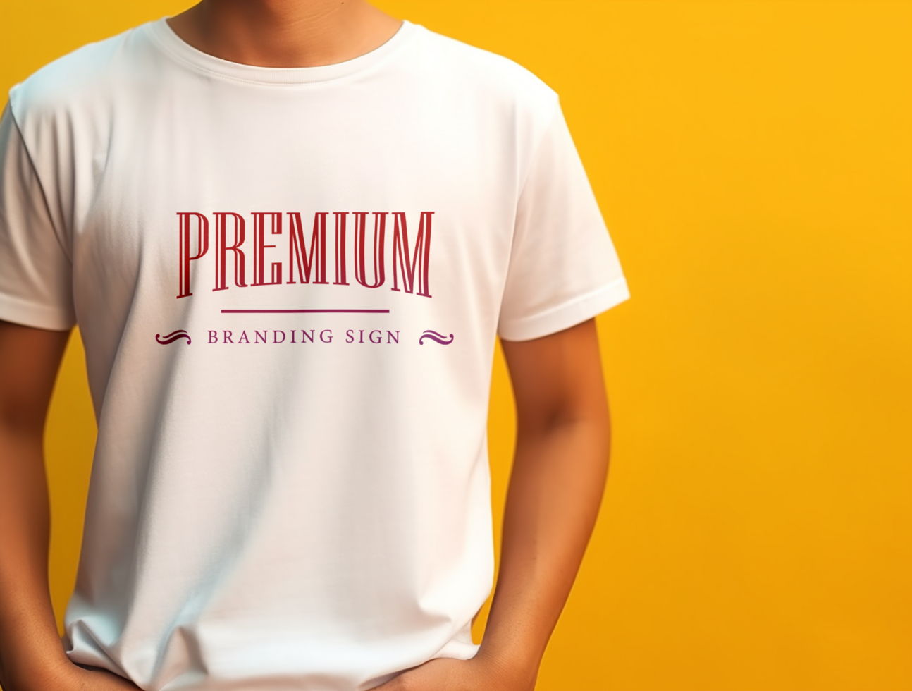 Editable tshirt mockup PSD template Ai generated