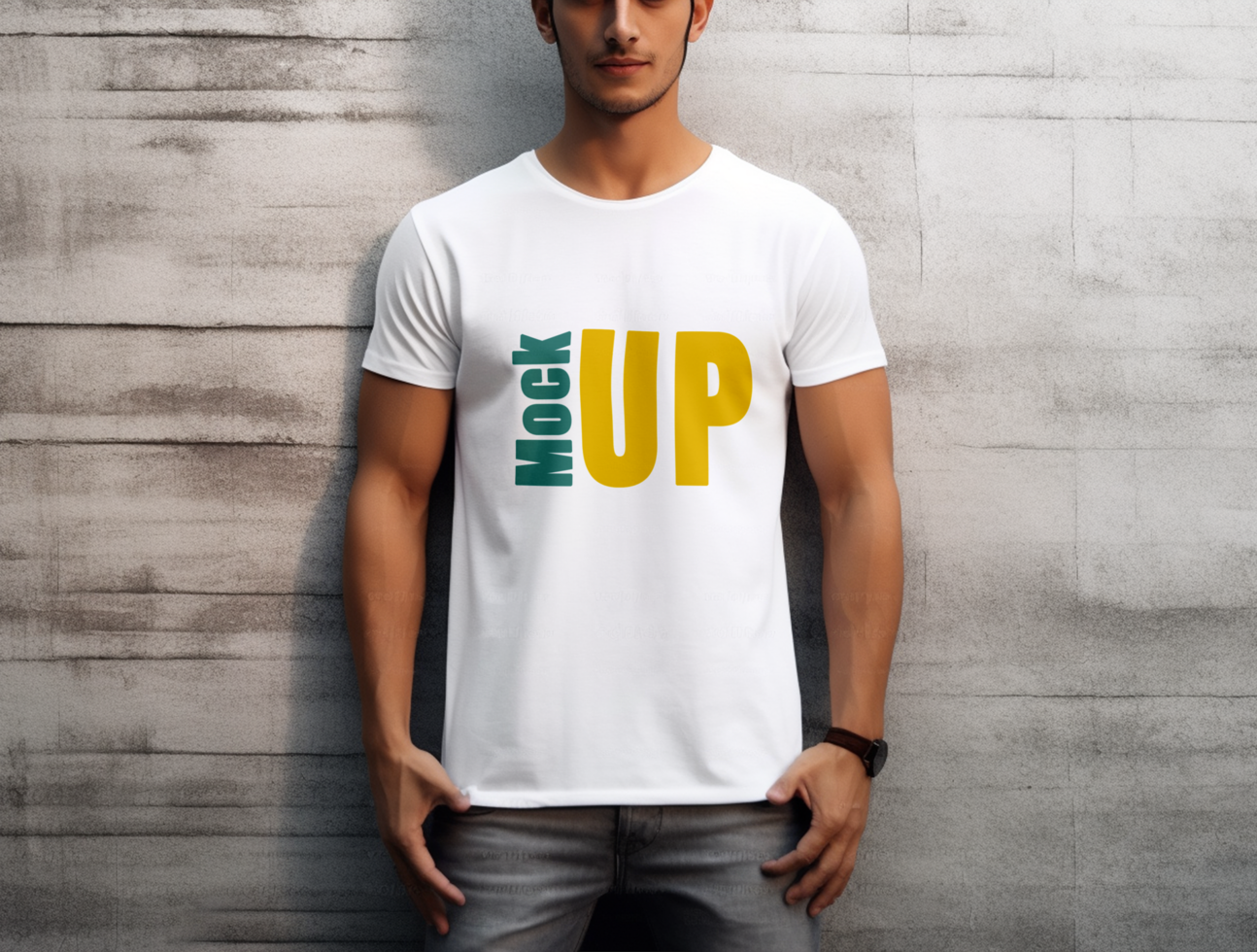Editable tshirt mockup PSD template Ai generated