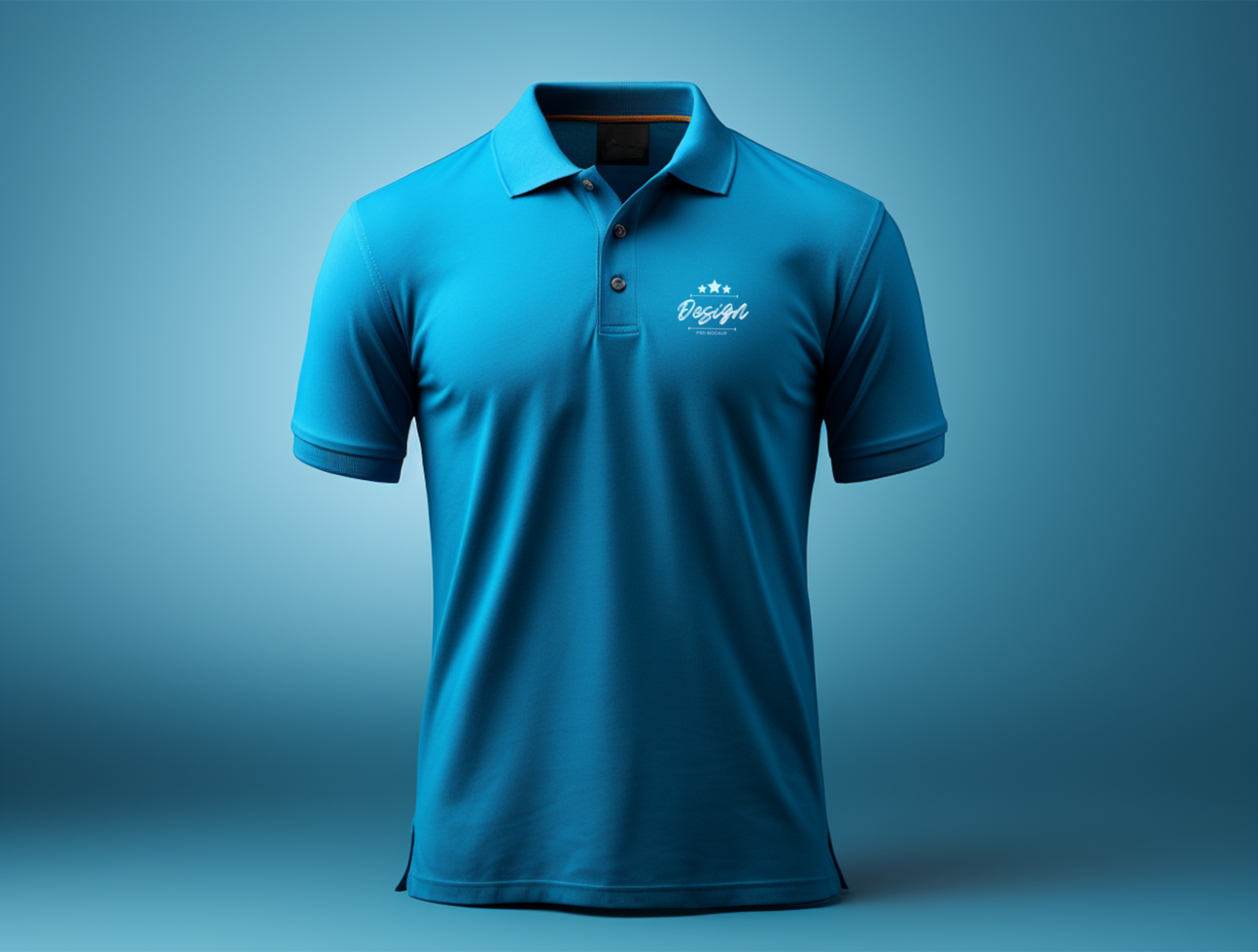 editable polo t camisa Bosquejo psd modelo ai generado