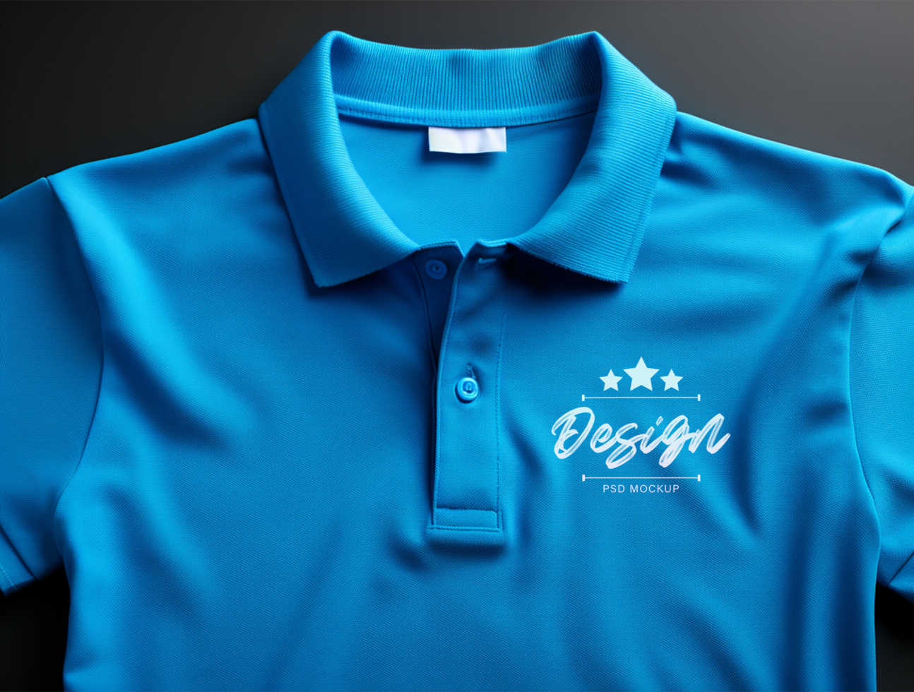 Editable polo t shirt mockup PSD template ai generated