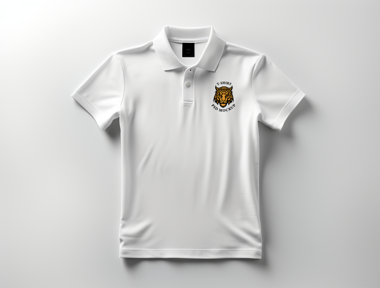 Editable polo t shirt mockup PSD template ai generated