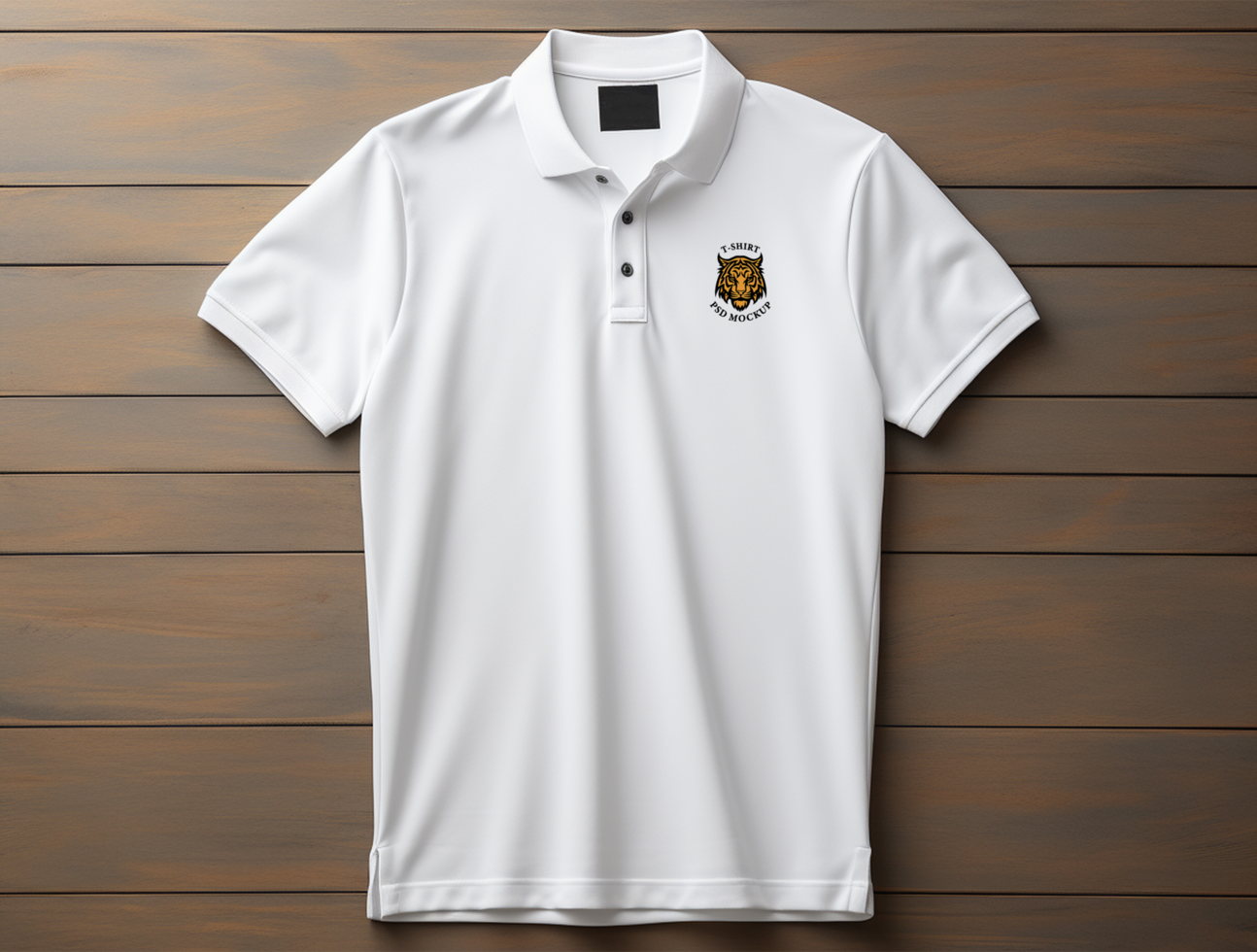 Editable polo t shirt mockup PSD template ai generated