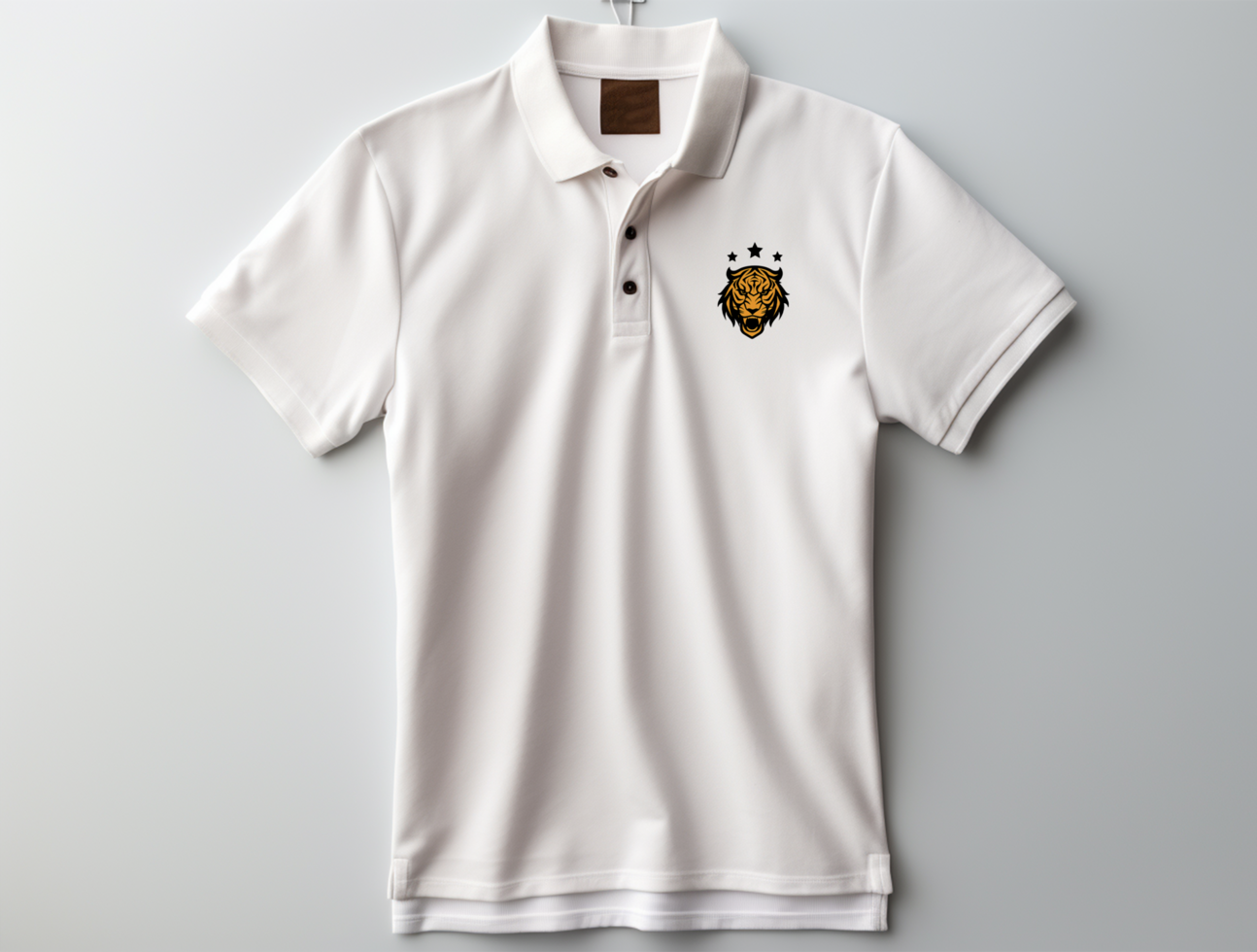 Editable polo t shirt mockup PSD template ai generated