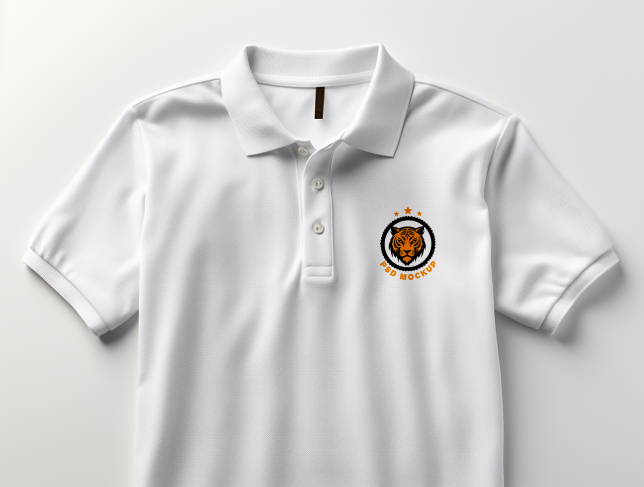 Editable polo t shirt mockup PSD template ai generated