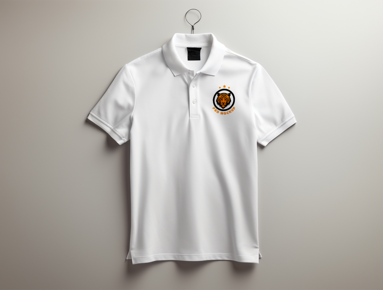 Editable polo t shirt mockup PSD template ai generated