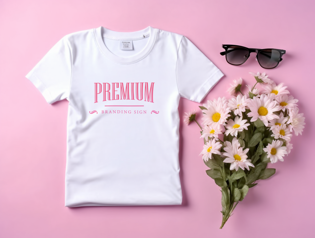 Editable tshirt mockup PSD template ai generated