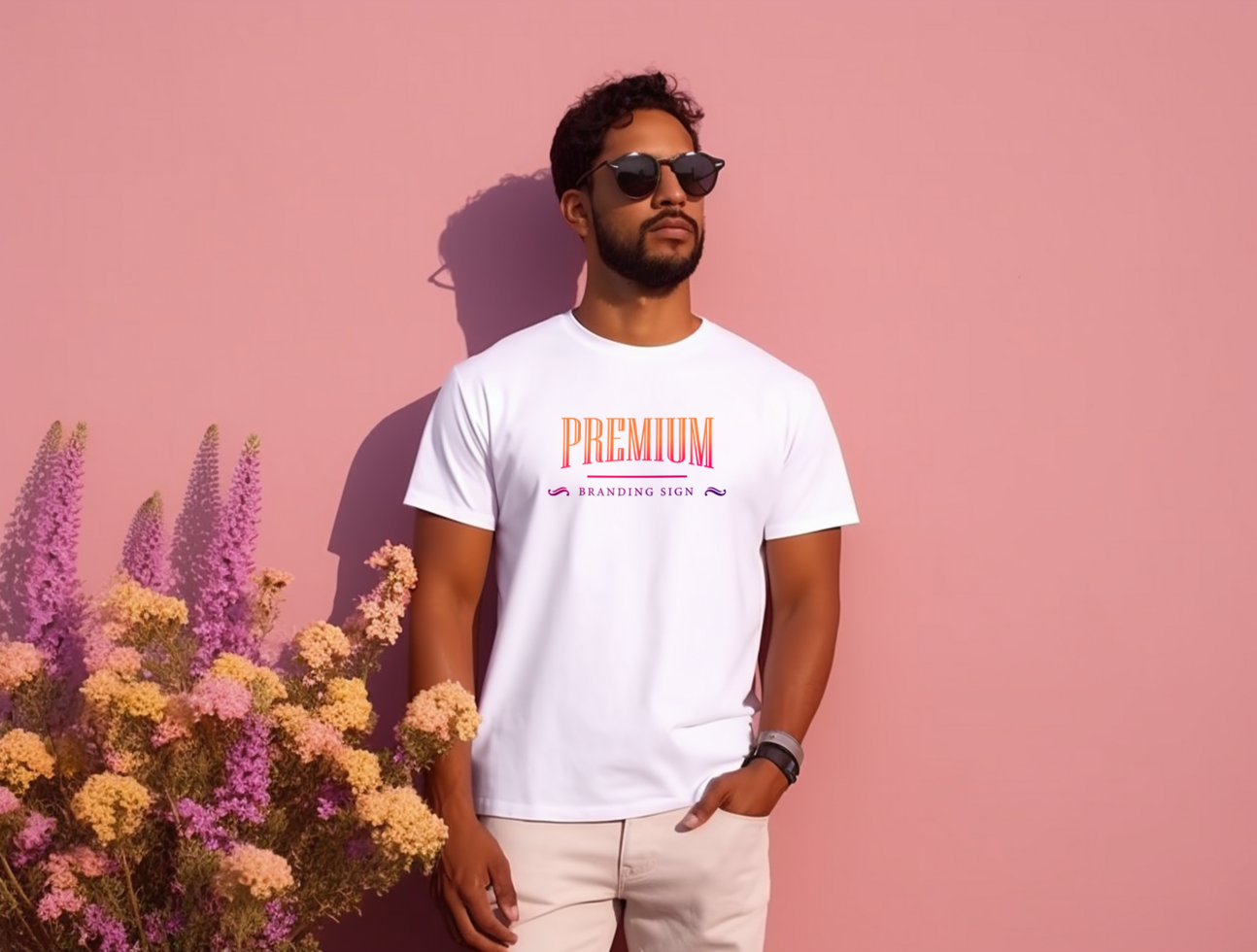 Editable tshirt mockup PSD template ai generated