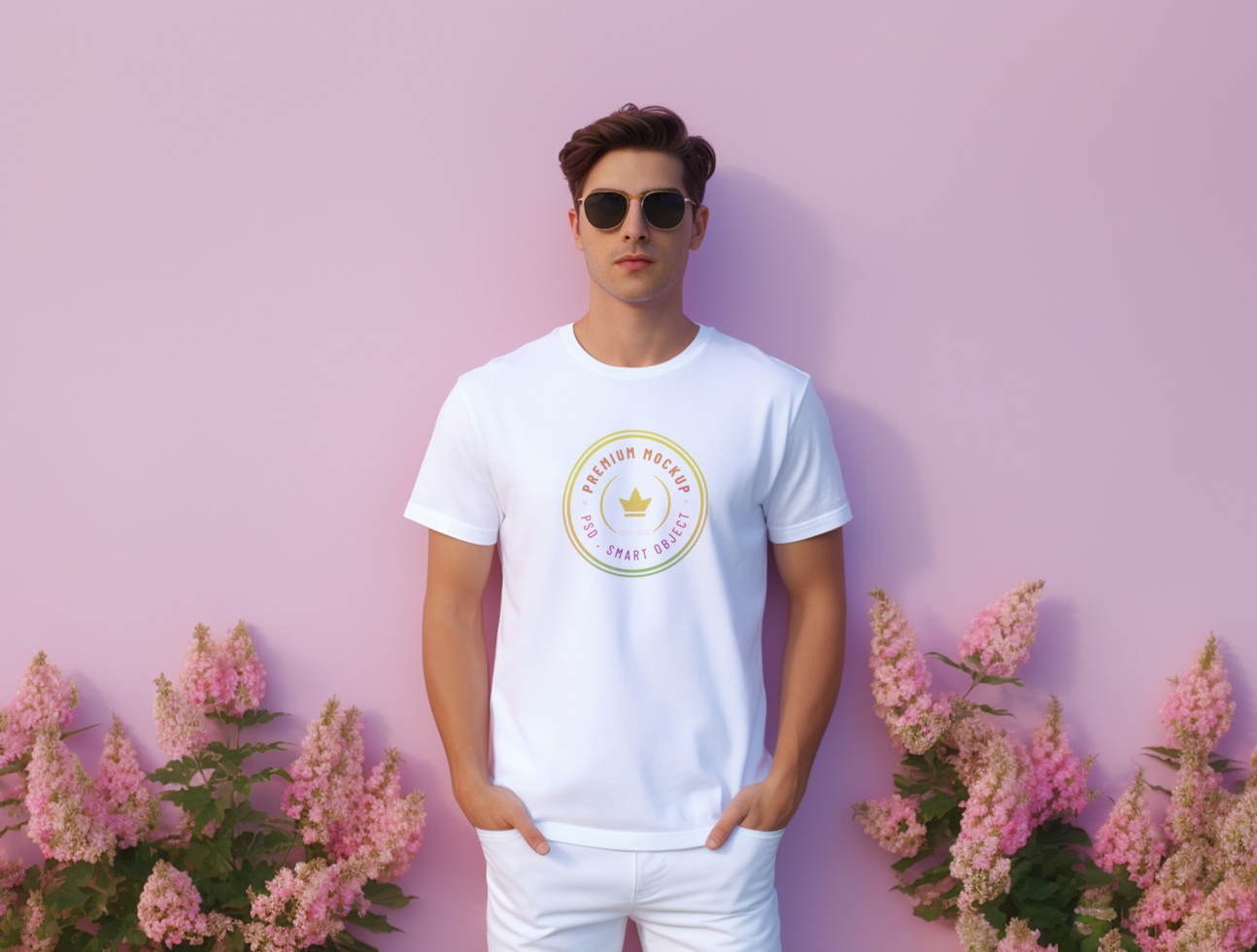 Editable tshirt mockup PSD template ai generated
