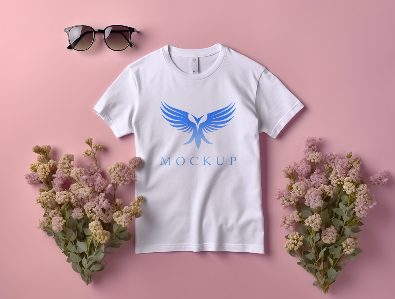 Editable tshirt mockup PSD template ai generated