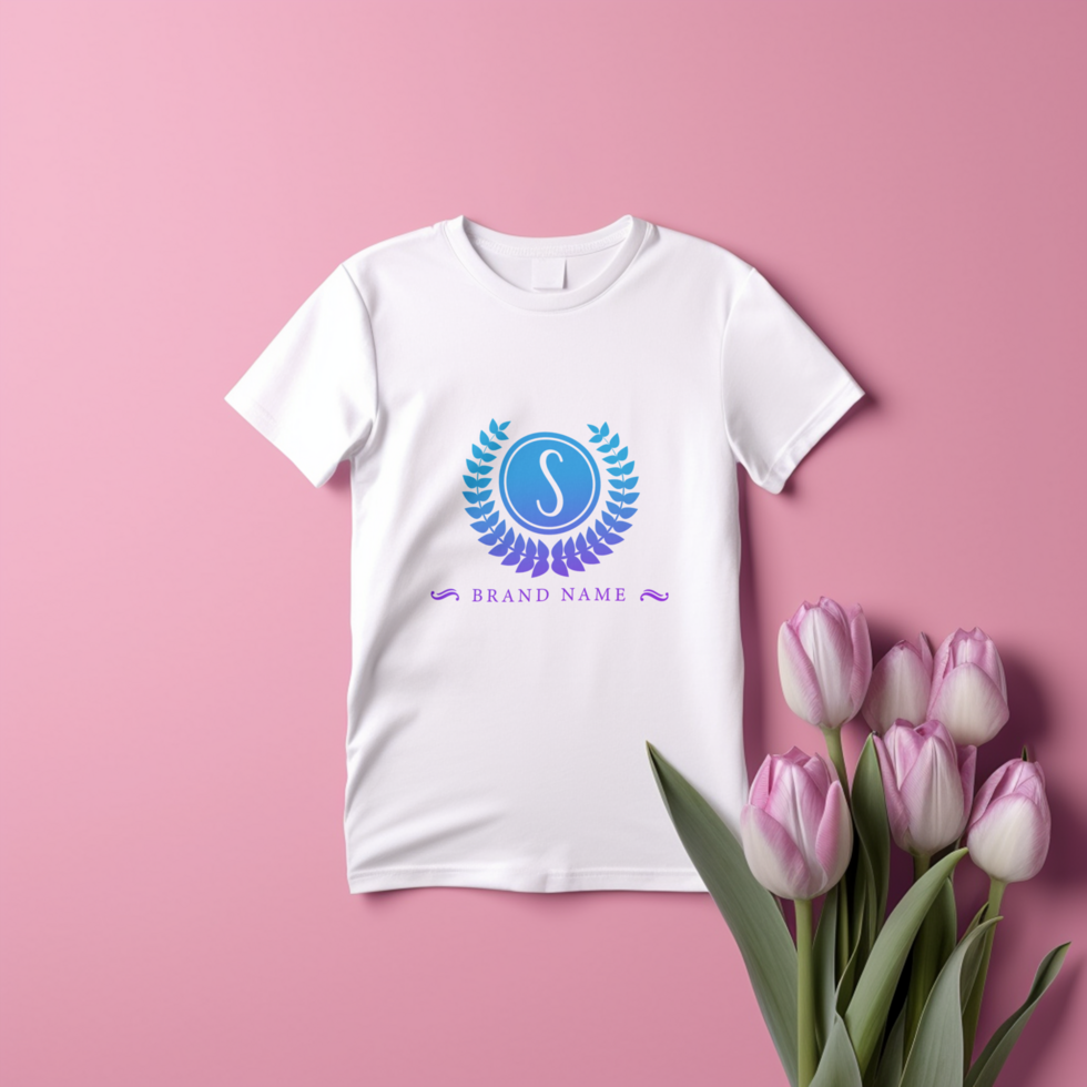 Editable tshirt mockup PSD template ai generated