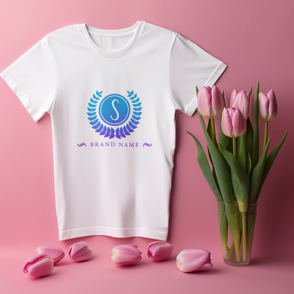 Editable tshirt mockup PSD template ai generated