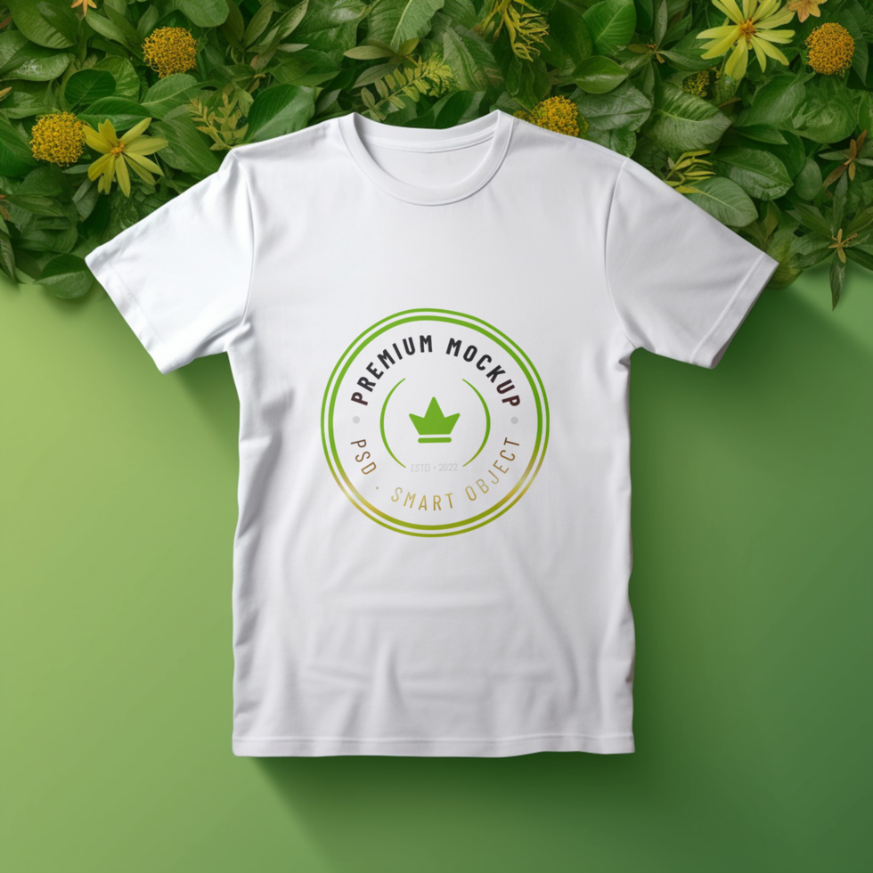 Editable tshirt mockup PSD template ai generated