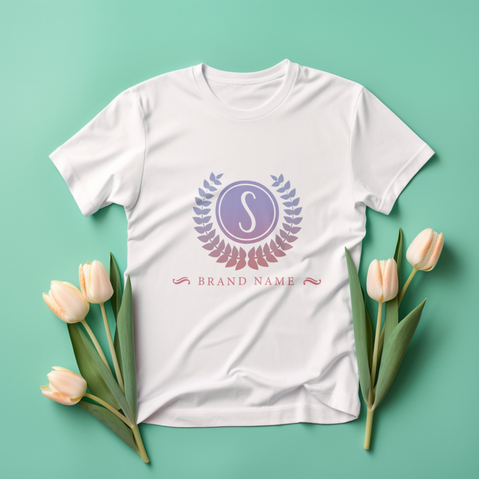 Editable tshirt mockup PSD template ai generated
