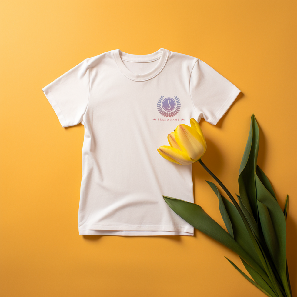 Editable tshirt mockup PSD template ai generated