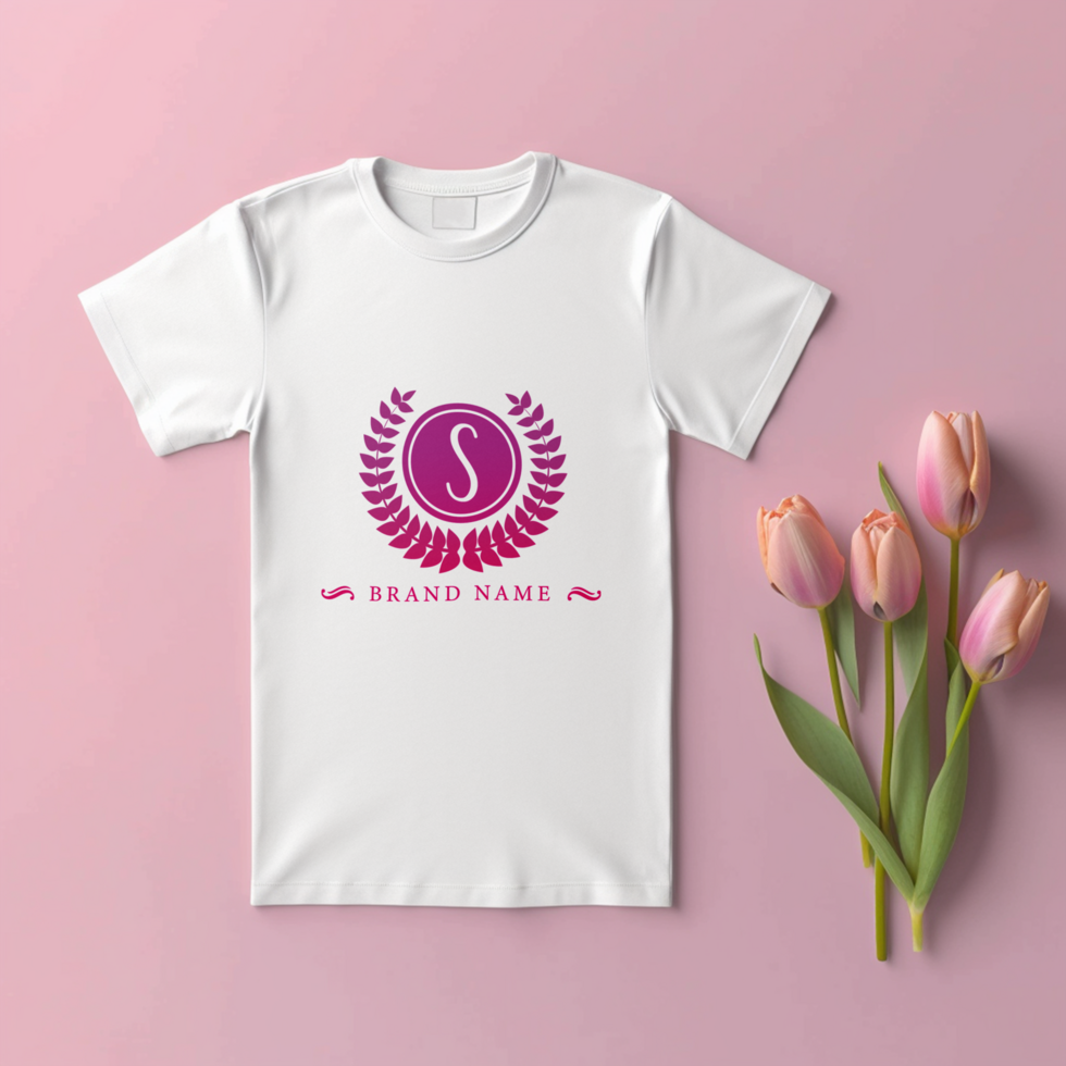Editable tshirt mockup PSD template ai generated