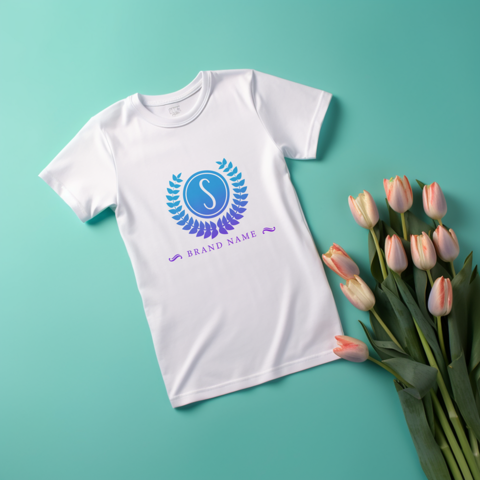 Editable tshirt mockup PSD template ai generated