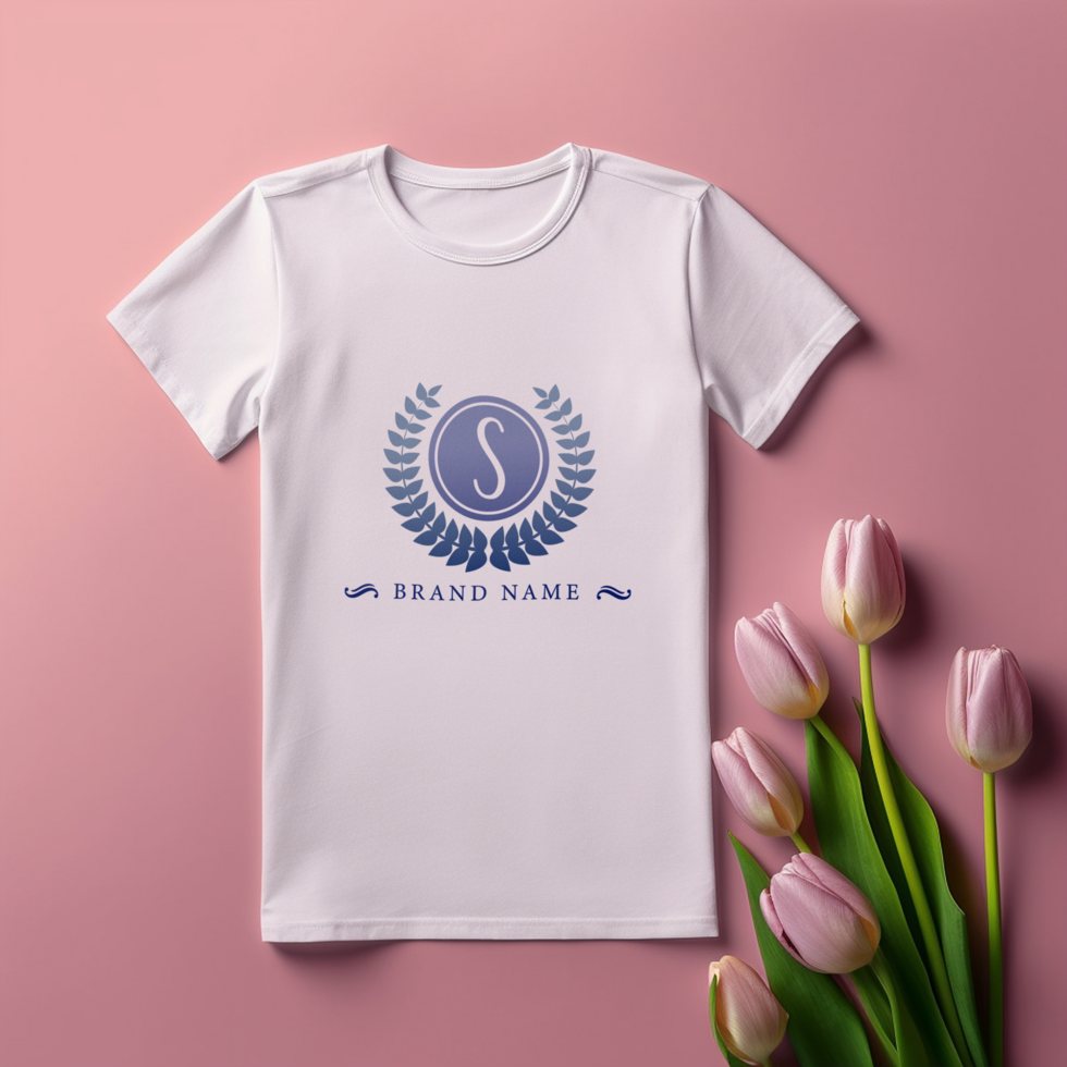 Editable tshirt mockup PSD template ai generated