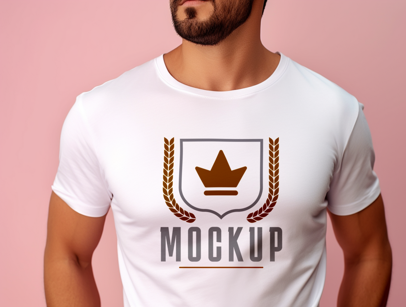 Editable tshirt mockup PSD template ai generated