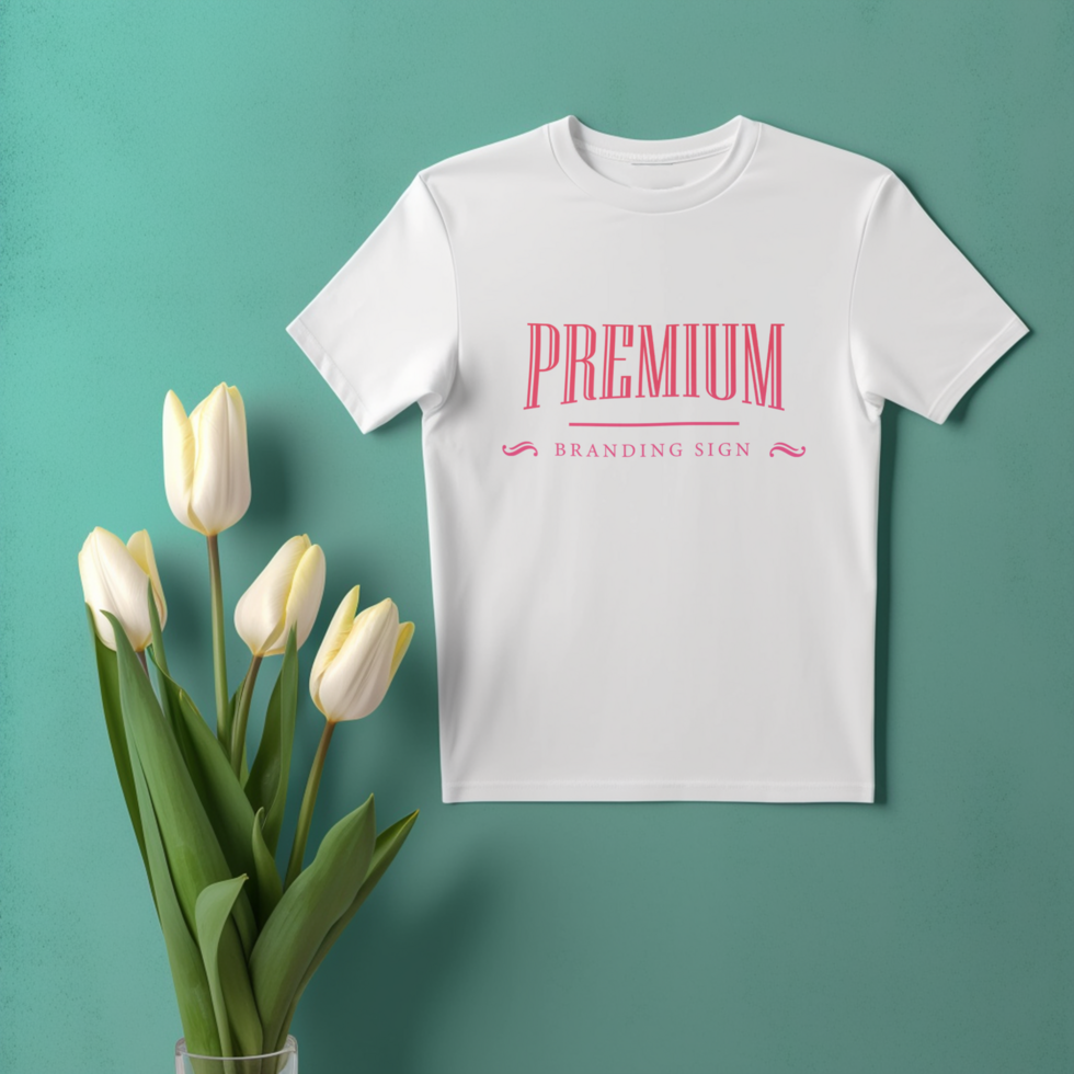 Editable tshirt mockup PSD template ai generated