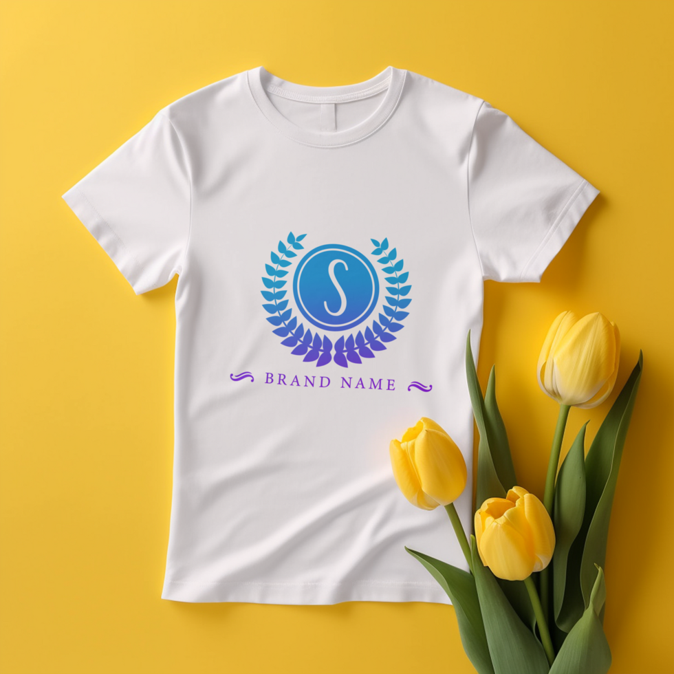 Editable tshirt mockup PSD template ai generated