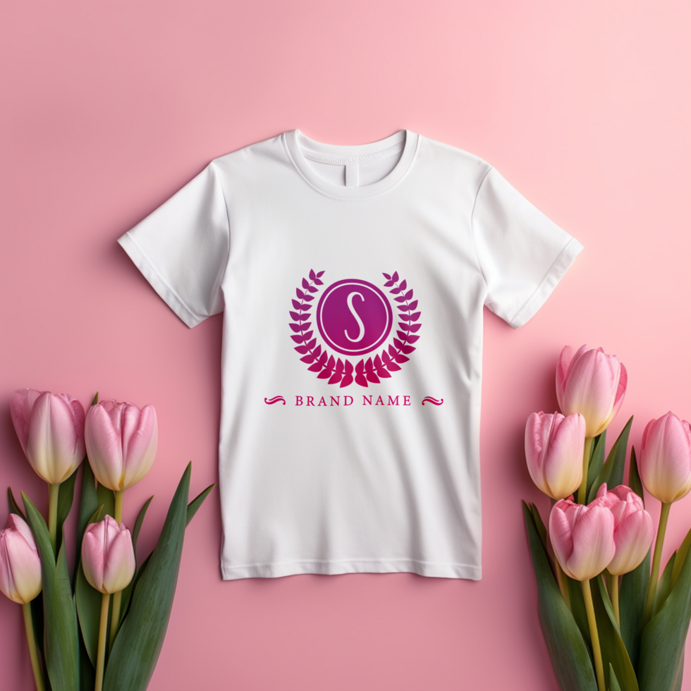 Editable tshirt mockup PSD template ai generated