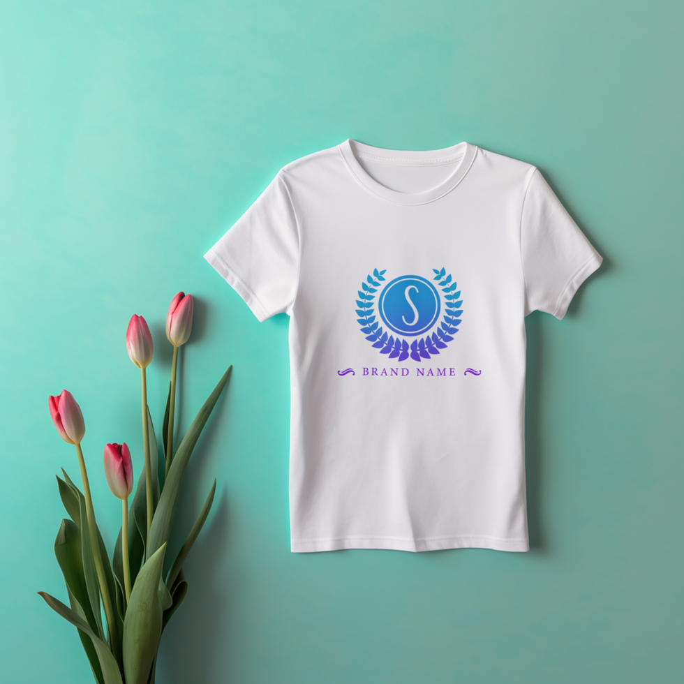 Editable tshirt mockup PSD template ai generated