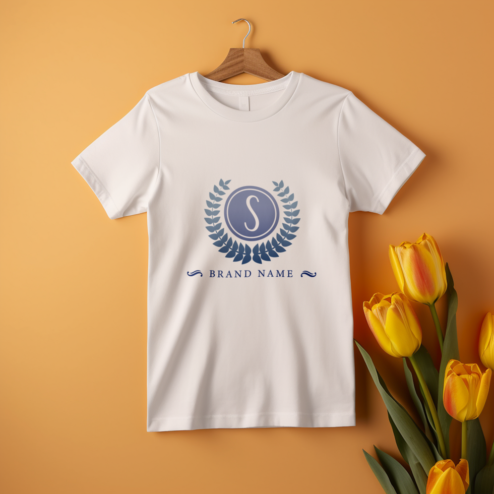 Editable tshirt mockup PSD template ai generated