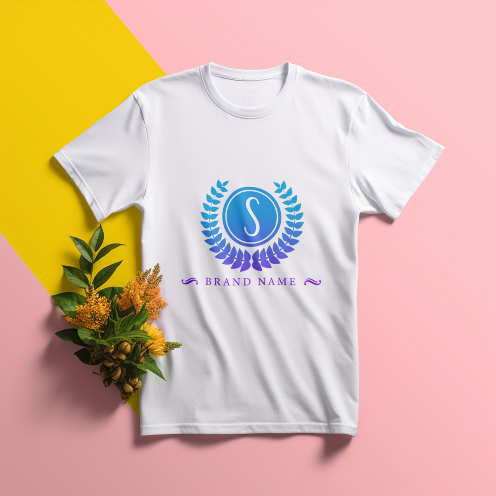 Editable tshirt mockup PSD template ai generated