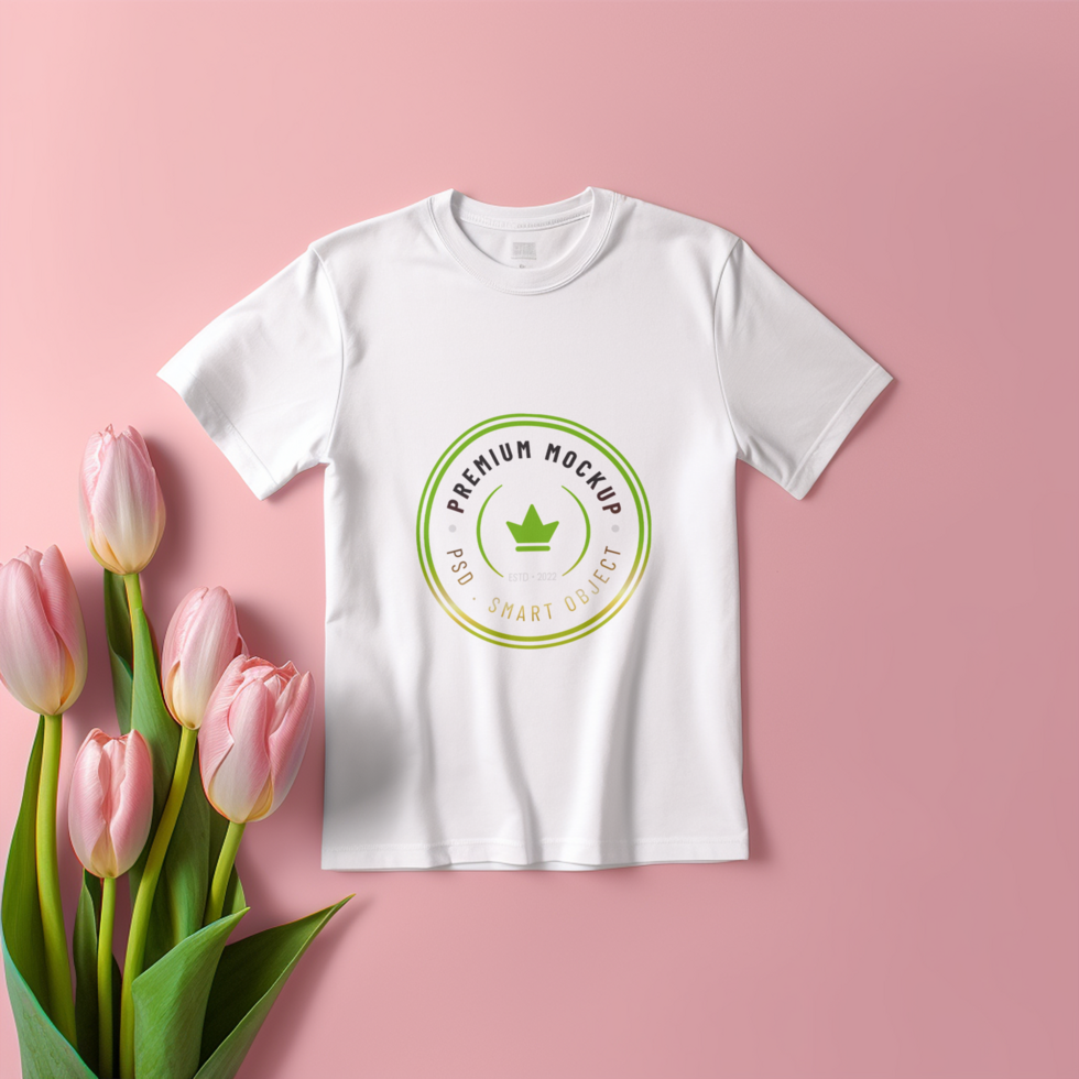 Editable tshirt mockup PSD template ai generated