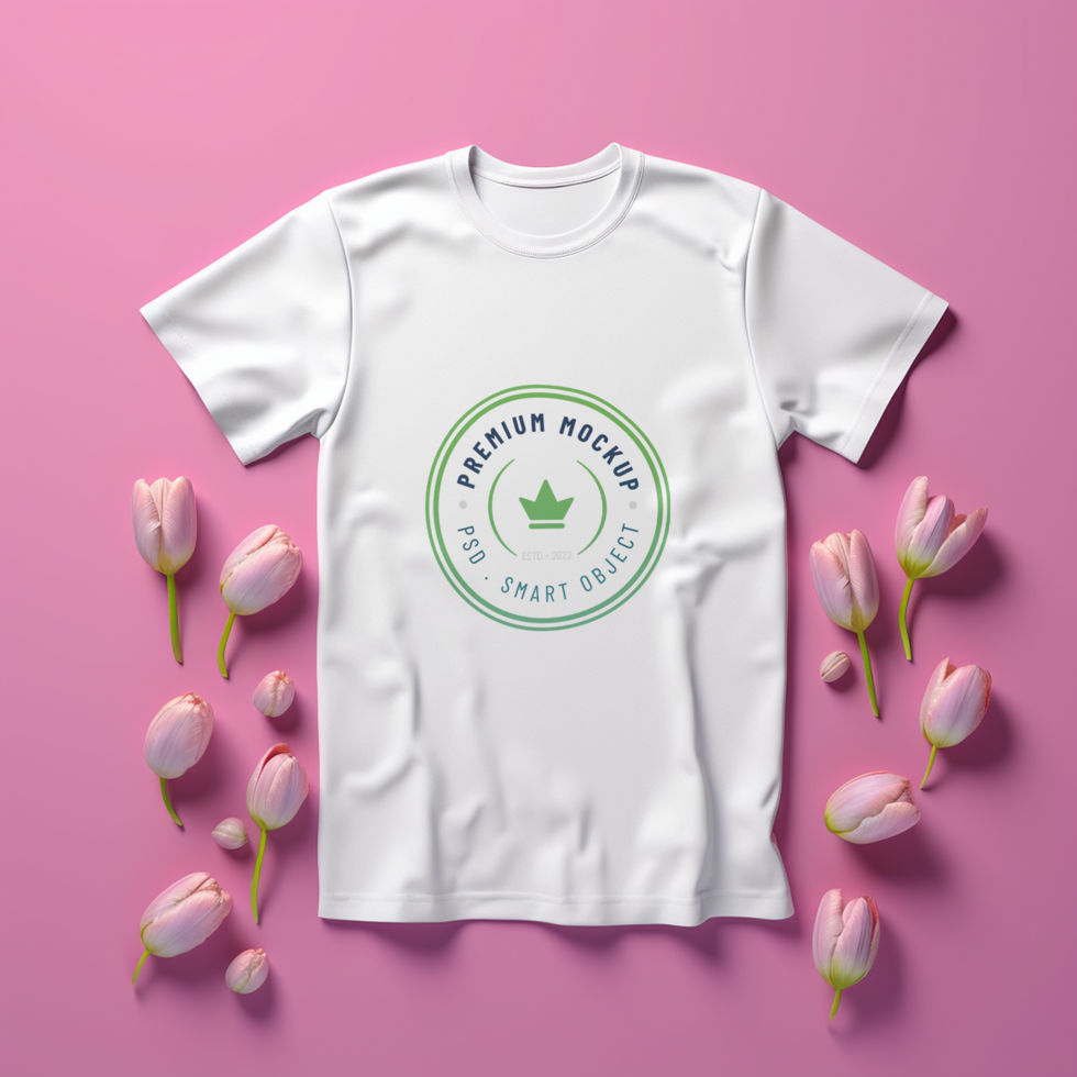 Editable tshirt mockup PSD template ai generated