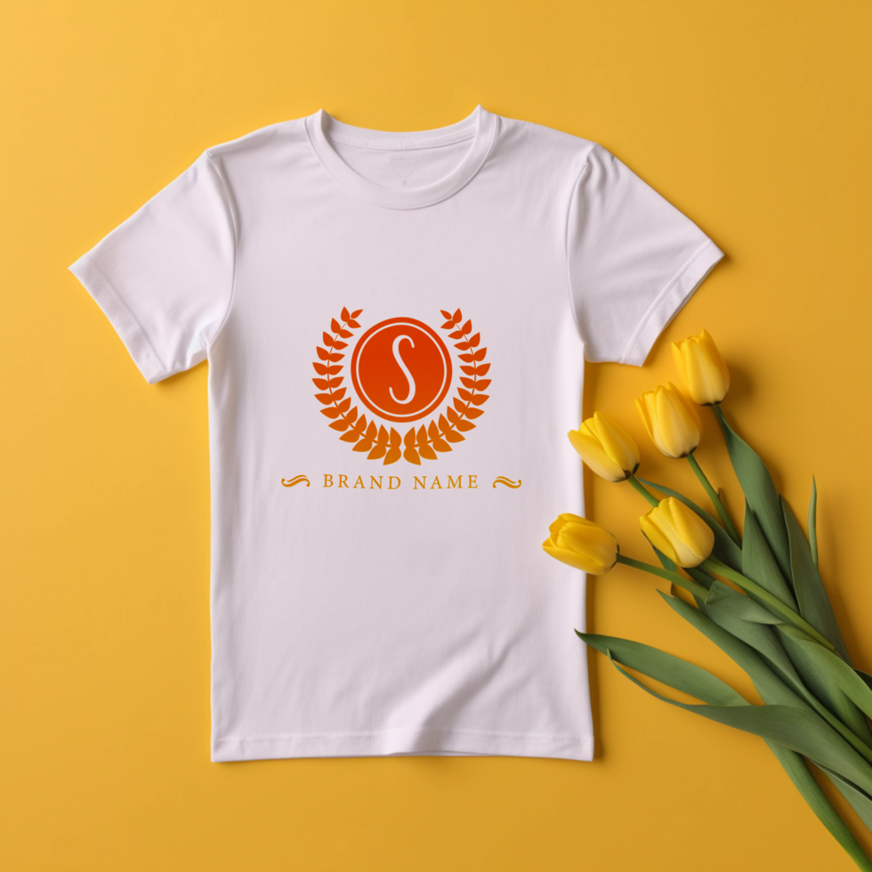 Editable tshirt mockup PSD template ai generated