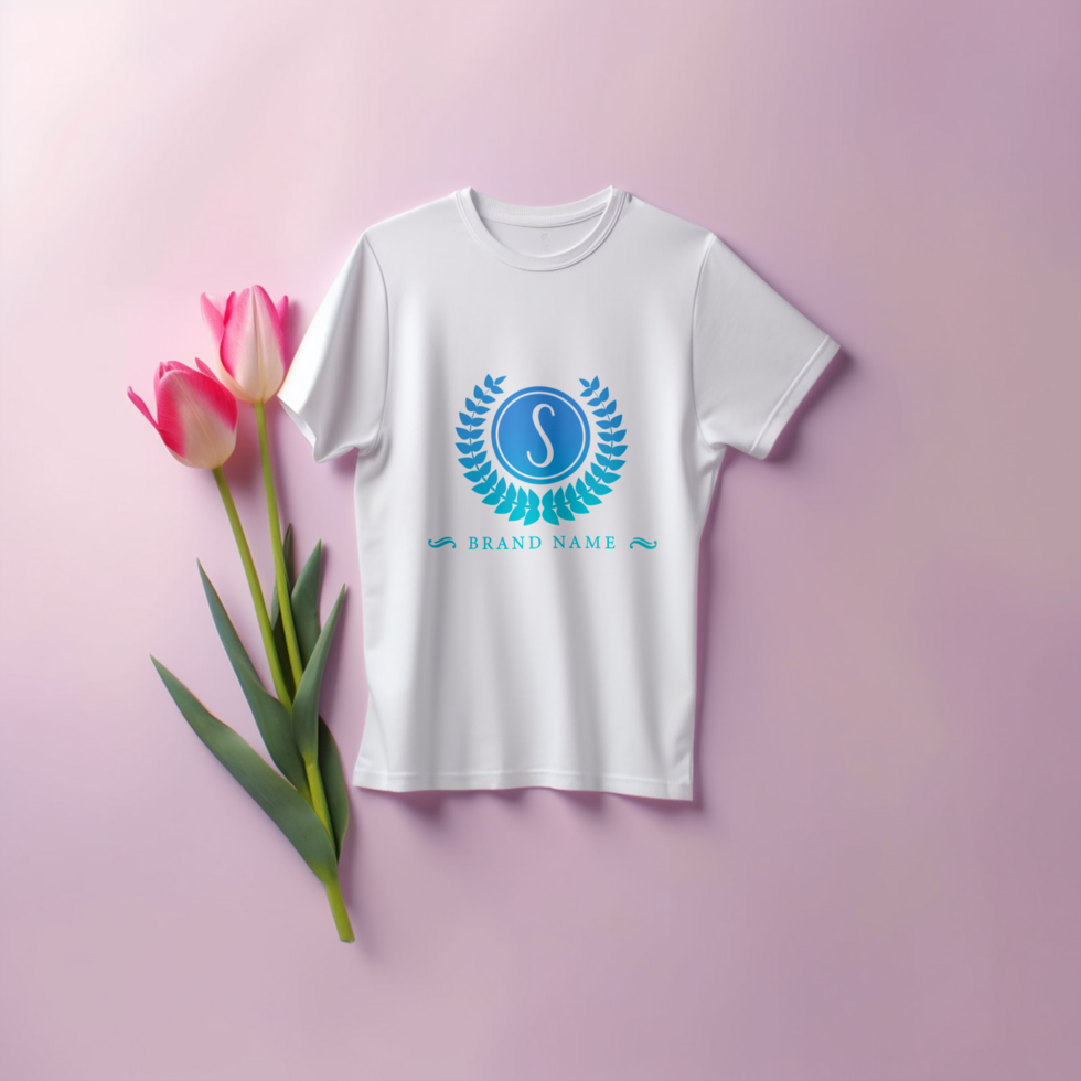 Editable tshirt mockup PSD template ai generated