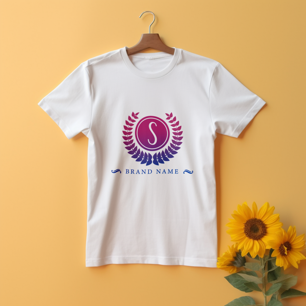 Editable tshirt mockup PSD template ai generated