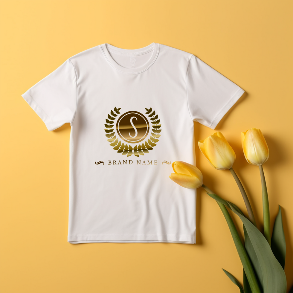 Editable tshirt mockup PSD template ai generated