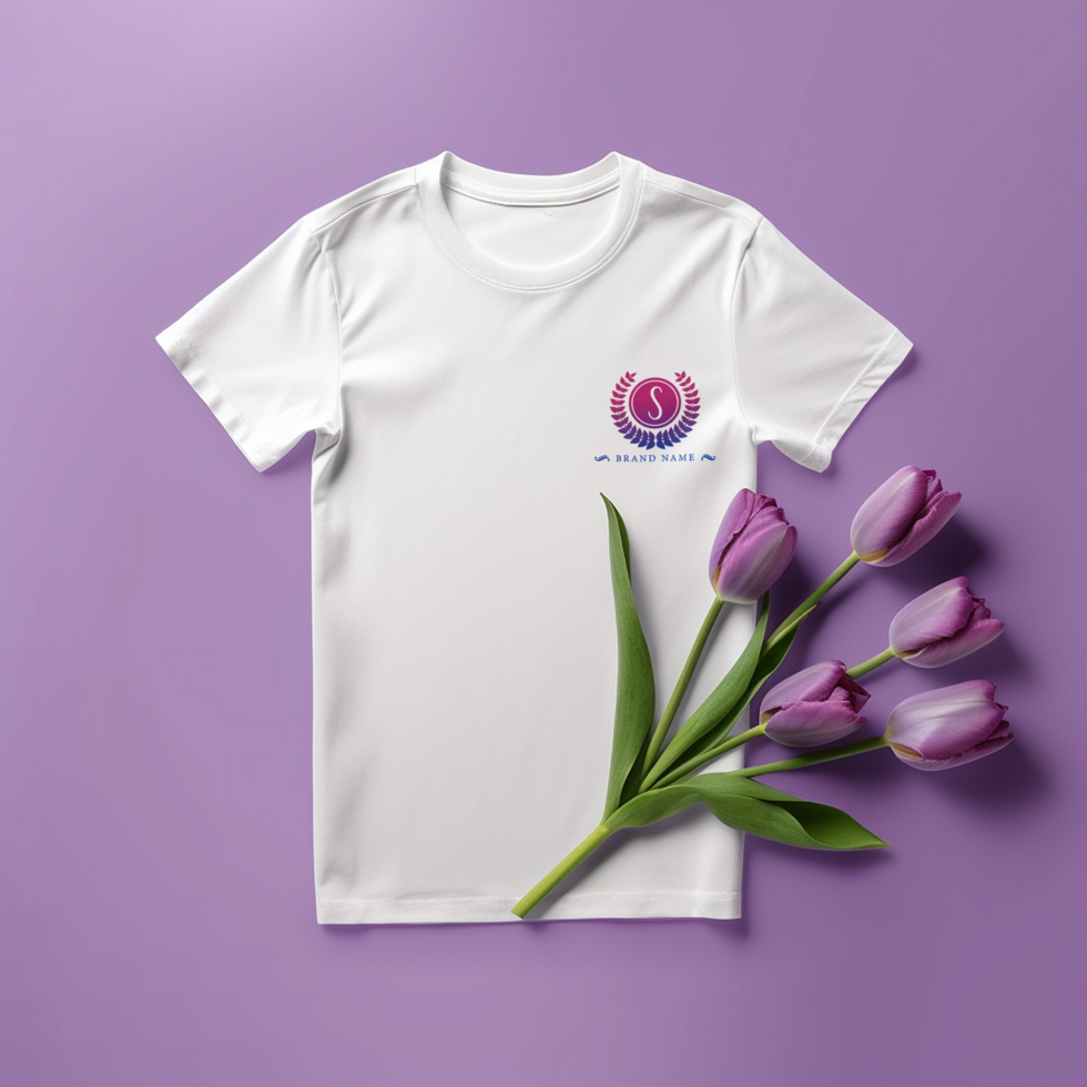 Editable tshirt mockup PSD template ai generated