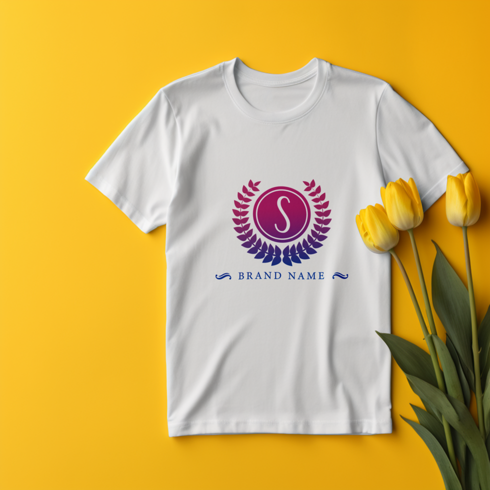 Editable tshirt mockup PSD template ai generated