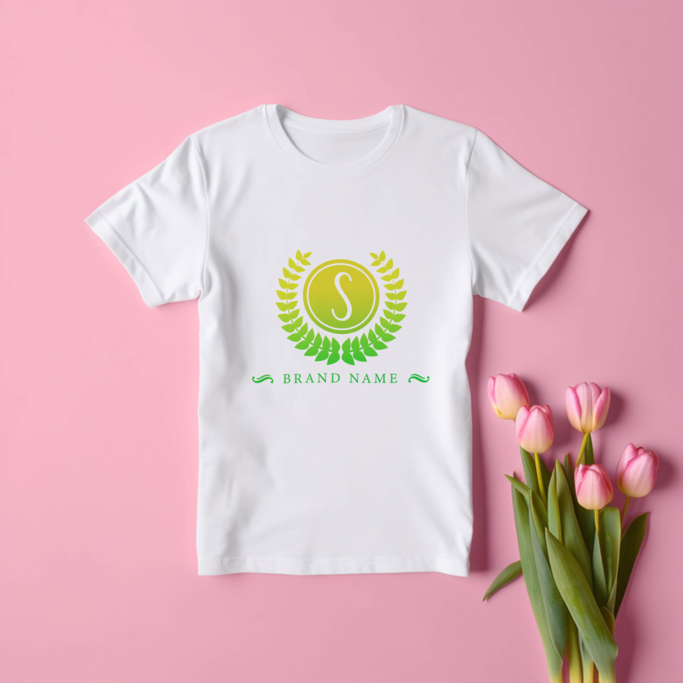 Editable tshirt mockup PSD template ai generated