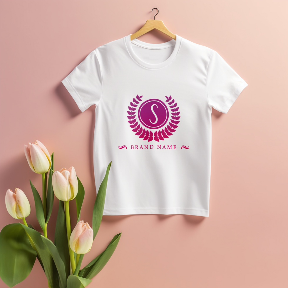 Editable tshirt mockup PSD template ai generated