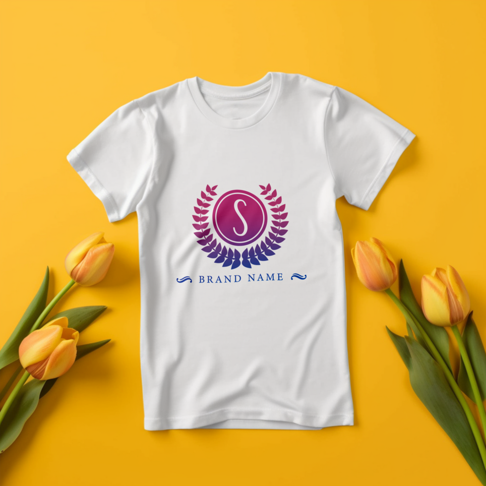 Editable tshirt mockup PSD template ai generated
