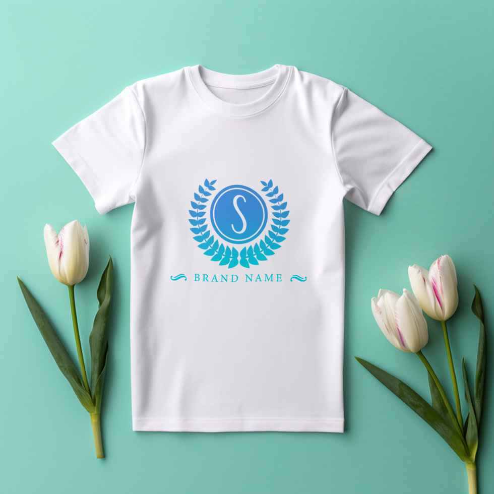 Editable tshirt mockup PSD template ai generated