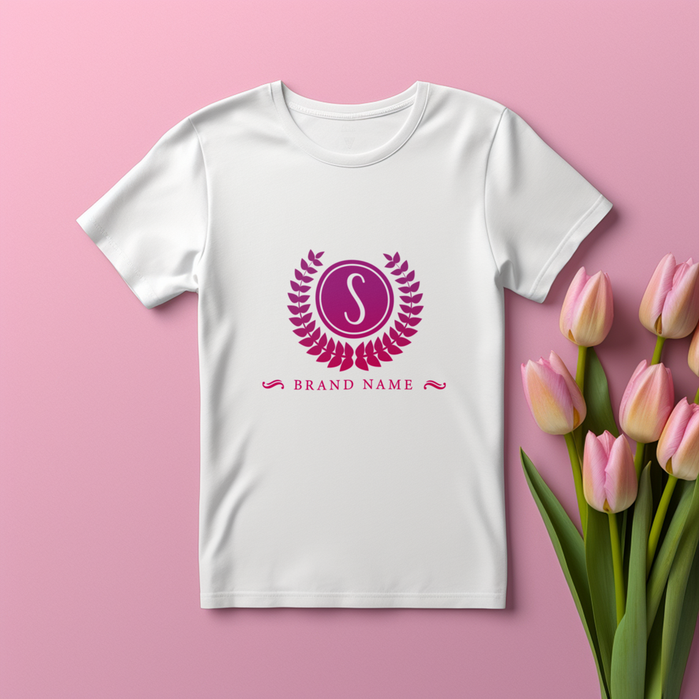 Editable tshirt mockup PSD template ai generated